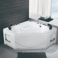 White 2 Person Hydrotherapy Computerized Massage Indoor Whirlpool Jetted Bathtub Hot Tub
